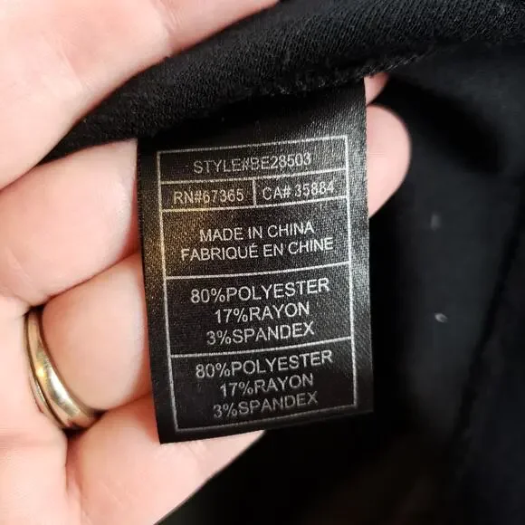 BB Dakota Dress Bodycon Womens Large Black Gray Striped Sleeveless Style BE25803 - Picture 8 of 11